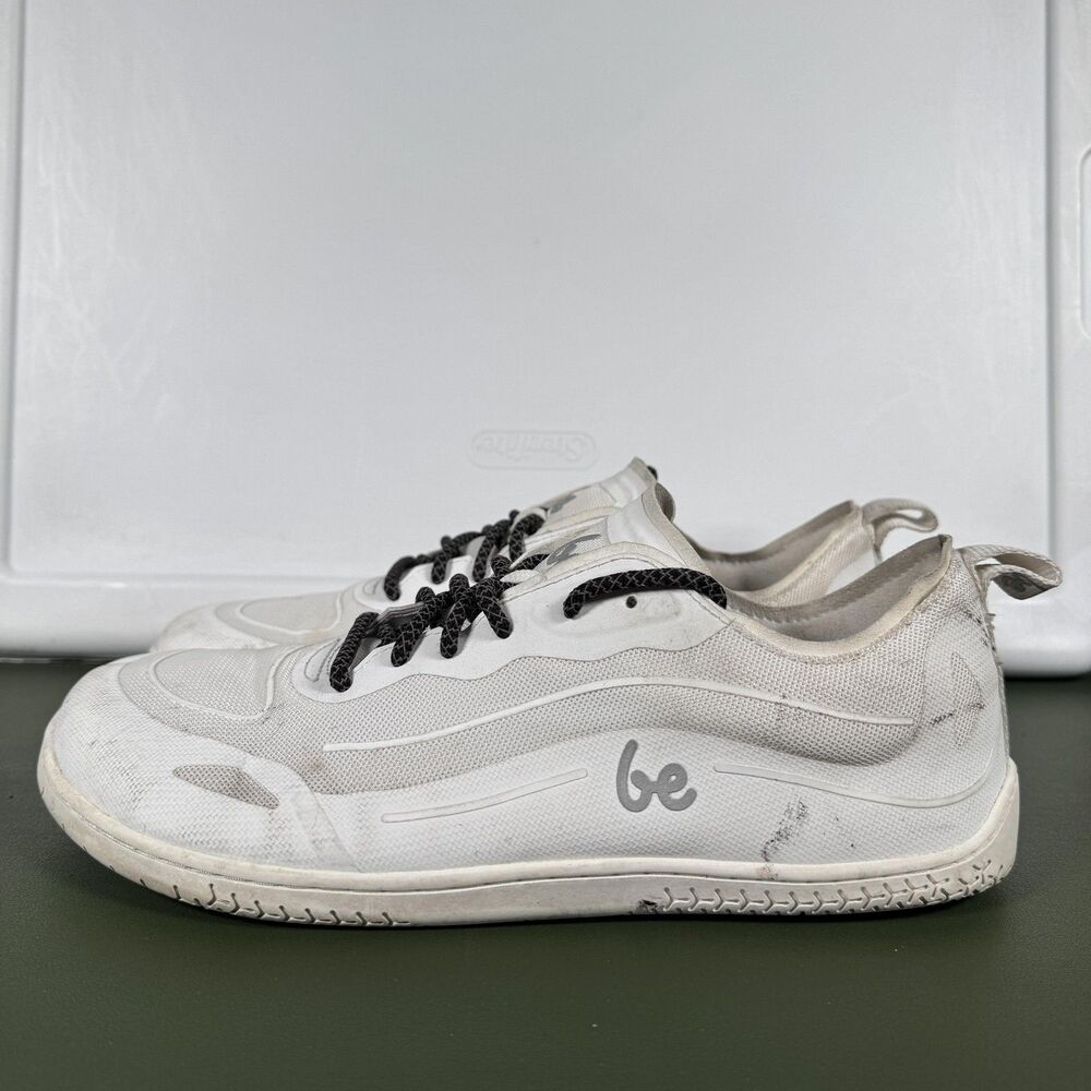 Be Lenka Velocity Barefoot Shoes Mens Size 10 White Mesh Minimalist Casual